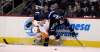 TREVOR HAGAN / THE CANADIAN PRESS 
Philadelphia Flyers' Radko Gudas (3) hits Winnipeg Jets' Mark Scheifele (55) along the boards during second period NHL hockey action in Winnipeg, Tuesday, March 21, 2017.
