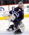 PHIL HOSSACK / WINNIPEG FREE PRESS FILES
Manitoba Moose netminder Eric Comrie will make his NHL debut tonight against the Columbus Blue Jackets.