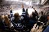 Winnipeg Jets fans, when they still had hope for a post-season run, cheer during first period NHL action against the Pittsburgh Penguins, on March 8. (John Woods / The Canadian Press files)