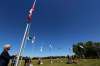 JUSTIN SAMANSKI-LANGILLE / WINNIPEG FREE PRESS
Flags are raised at a Treaty 1 flag raising ceremony Thursday at Lower Fort Gary National Historic Site.