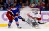 Julie Jacobson / The Associated Press FILES
Florida Panthers goalie James Reimer blocks a shot as New York Rangers centre Kevin Hayes looks for the rebound during a game in November.