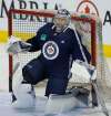 WAYNE GLOWACKI / WINNIPEG FREE PRESS
Winnipeg Jets goaltender Steve Mason and the team were on the ice this morning at MTS Place.