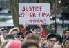 People attend a rally in memory of Tina Fontaine in Montreal, Saturday, February 24, 2018. THE CANADIAN PRESS/Graham Hughes