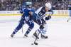 Chris Young / The Canadian Press
Jets forward Patrik Laine carries the puck ahead of Toronto Maple Leafs forward Auston Matthews during Winnipeg's 3-1 NHL win Saturday night in Toronto. Laine has fallen silent lately.