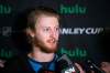 MIKAELA MACKENZIE / WINNIPEG FREE PRESS
Jets forward Kyle Connor speaks to the media at the MTS Iceplex in Winnipeg on Monday. Despite being the highest scoring rookie in the NHL, Connor was not amoung the three finalists for Calder this season, awarded to the NHL's most outstanding rookie player.