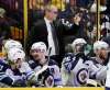 MARK HUMPHREY / THE ASSOCIATED PRESS
Winnipeg Jets coach Paul Maurice gestures to his team during the third period in Game 5 of an NHL hockey second-round playoff series against the Nashville Predators, Saturday, May 5, 2018, in Nashville, Tenn. Maurice maintains the team is the most gifted and capable club he's ever guided.