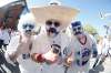 John Woods / The Canadian Press Files
Fans Aaron Wold (from left), Shawn Machado and Jason Krucish show their Jets pride prior to the first game of the Western final against the Vegas Golden Knights.