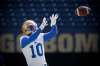 JOHN WOODS / WINNIPEG FREE PRESSNic Demski (10) catches on opening day of Winnipeg Blue Bomber training camp Sunday, May 20, 2018.