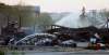 JOHN WOODS / THE CANADIAN PRESS
Firefighters work to extinguish fires in downtown buildings in Brandon, Manitoba Saturday, May 19, 2018. A blaze that Premier Brian Pallister called 