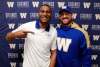 BORIS MINKEVICH / WINNIPEG FREE PRESS
Saying Winnipeg Blue Bombers Adarius Bowman, left, and Quarterback Matt Nichols are happy to be teammates again would be an understatement.