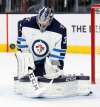 John Locher / The Associated Press files
Winnipeg Jets goaltender Connor Hellebuyck, an all-star who was also a finalist for the Vezina Trophy in 2017-18, has signed a six-year, $37-million contract with the Jets.