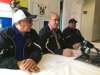 Bill Redekop / Winnipeg Free Press
Chief Tony Powderhorn of Sayisi Dene First Nation (from left), Fisher River Cree Nation Chief David Crate and Sandy Bay Chief Lance Roulette hold a news conference on Tuesday at the South Beach Casino Hotel in Scanterbury.