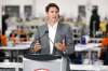 Prime Minister Justin Trudeau speaks during a press conference at a new 700 employee Canada Goose manufacturing facility in Winnipeg, Manitoba Tuesday, September 11, 2018. THE CANADIAN PRESS/John Woods