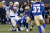 THE CANADIAN PRESS/John Woods
Montreal Alouettes quarterback Johnny Manziel avoids Winnipeg Blue Bombers' Jovan Santos-Knox in their game Friday. The match is only Manziel's third professional start since 2015.