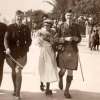 Lawrence Arthur Masterman looking dashing, arm-in-arm with a couple of long-forgotten men and women on the streets of Paris.