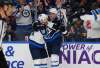 Jeffrey T. Barnes / The Associated Press
Winnipeg Jets Bryan Little (18) and Andrew Copp (9) celebrate a goal during the second period of an NHL hockey game against the Buffalo Sabres Sunday.