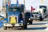 PHIL HOSSACK / WINNIPEG FREE PRESS
A convoy of pipeline supporters heads through the city with a couple of dozen (maybe) trucks pickups and cars headed to Ottawa in protest of the Liberal Government policies.
