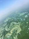 Algae covered the shore line near Victoria Beach on Lake Winnipeg in 2017. (Murray McCaig photo / Free Press files)