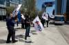 Amalgamated Transit Union held a protest two weeks ago outlining their concerns, including scheduling and the creation of part-time bus driver jobs. (Phil Hossack / Winnipeg Free Press files)