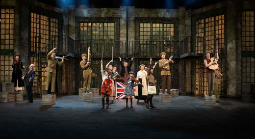 Rainbow Stage's production of Strike! is a big production, with a lavish set design. (Robert Tinker / The Canadian Press)