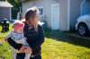 MIKAELA MACKENZIE / WINNIPEG FREE PRESS
Sarah Lockhart and her daughter, Peyton Lockhart (four months) live three doors down from the house raided by RCMP. RCMP officers raided the Beausejour home of Patrik Mathews, a Canadian Army Reserves leader identified as a recruiter for a violent neo-Nazi paramilitary organization on Monday night, neighbours say.