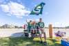 SASHA SEFTER / WINNIPEG FREE PRESS
Green Bay Packers die hard fans (from left) Randi, Burke (7) and Tommy Thomas have a parking lot to themselves to do some tailgating before the NFL pre-season game between the Green Bay Packers and Oakland Raiders at IG Field Thursday evening.