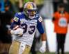 THE CANADIAN PRESS/Jeff McIntosh
Winnipeg Blue Bombers running back Andrew Harris has finished serving his two-game suspension for failing a drug test for a banned substance back in July.