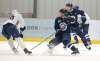Defenceman Neal Pionk skates during Winnipeg Jets practice at the Bell MTS Iceplex. (Jason Halstead / Winnipeg Free Press)