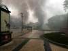 Smoke enveloped Osborne Village during the morning's rush hour. (Supplied)