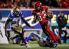 Jeff McIntosh / The Canadian Press Files
Bombers' Brandon Alexander (left) looks on as Stampeders' Reggie Begelton runs in his third touchdown.