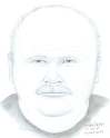 A police sketch released at the time of the suspect wanted in connection to the May 8, 2007 sexual assault of a woman in the area of Flora Avenue and Robinson Street. He was described as Caucasian, 40-45 years of age, 5-8 to 5-9 in height with a stocky build, balding light-coloured hair, a moustache and grey or blue eyes. (Winnipeg Police Service handout / Winnipeg Free Press files)