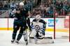 (AP Photo/Tony Avelar)
Winnipeg Jets goaltender Connor Hellebuyck stops a shot from San Jose Sharks centre Melker Karlsson during the first period in San Jose, Calif., Friday.
