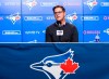 Ross Atkins, general manager of the Toronto Blue Jays, speaks to the media during the end-of-the-season press conference in Toronto on Tuesday, October 1, 2019. THE CANADIAN PRESS/Nathan Denette