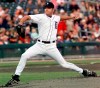 FILE -In this April 14, 2000 file photo, Detroit Tigers starter C.J. Nitkowski delivers in the second inning against the Tampa Bay Devil Rays in Detroit. Nitkowski played 10 seasons in the majors and pitched for eight teams, including the Houston Astros early in his career and the Washington Nationals when he finished up. .Now a TV analyst with the Texas Rangers and a broadcaster on MLB Network Radio, Nitkowski couldn't help but notice how the Astros assembled their staff to face Washington in the World Series, 12 pitchers, all right-handed. (AP Photo/Duane Burleson, File)