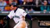 FILE - In this April 4, 2001, file photo, Seattle Mariners' Edgar Martinez drops his bat as he heads toward first on his sixth-inning, two-run double against the Oakland Athletics in Seattle. Martinez will go into the Baseball Hall of Fame on Sunday, the first player to spend his entire career with the Mariners--18 seasons in all--and find his way into Cooperstown. (AP Photo/Elaine Thompson, File)
