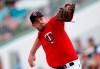 FILE - In this Monday, March 11, 2019 file photo, Minnesota Twins pitcher Addison Reed (43) works against the Detroit Tigers in the fourth inning of a spring training baseball game in Fort Myers, Fla. Relief pitcher Addison Reed has been designated for assignment by the Minnesota Twins following a rocky start to his rehabilitation assignment for a sprained thumb on his non-throwing hand that set him back in spring training. The move was made on Thursday, May 16, 2019 before the Twins played at Seattle, making room on the 40-man roster for right-handed reliever Austin Adams. (AP Photo/John Bazemore, File)