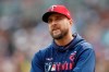 FILE - In this May 11, 2019, file photo, Minnesota Twins manager Rocco Baldelli looks up during the team's baseball game against the Detroit Tigers in Minneapolis. Baldelli has narrowly beaten out Aaron Boone of the New York Yankees to win AL Manager of the Year. (AP Photo/Jim Mone, File)