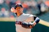 FILE - In this Tuesday, April 9, 2019 file photo, Cleveland Indians starting pitcher Corey Kluber throws during the first inning of a baseball game against the Detroit Tigers in Detroit. Indians ace Corey Kluber has been shut down for two weeks with an abdominal strain, an injury sustained during his comeback from a broken arm. Kluber was pulled from a minor league start for Triple-A Columbus on Sunday, Aug. 18, 2019 after one inning with abdominal tightness. (AP Photo/Carlos Osorio, File)