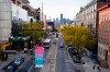 FILE- In this Nov. 7, 2018, file photo traffic moves along 44th Drive in Long Island City in the Queens borough of New York. According to experts analyzing the e-commerce giant's sudden cancellation of plans to build a massive headquarters in New York City, Amazon's decision to walk away could scare off other tech companies considering moving to or expanding in the city. (AP Photo/Mark Lennihan, File)