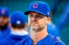FILE - In this Oct. 14, 2016, file photo, Chicago Cubs' David Ross waits for his turn during batting practice before baseball's National League Championship Series against the Los Angeles Dodgers in Chicago. The Chicago Cubs have hired former catcher David Ross to replace Joe Maddon as their manager, hoping he can help them get back to the playoffs after missing out for the first since 2014. (AP Photo/Charles Rex Arbogast, File)