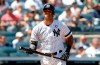 FILE - In this May 18, 2019, file photo, New York Yankees' Aaron Hicks reacts after striking out against the Tampa Bay Rays during the third inning of a baseball game in New York. Hicks will have Tommy John surgery for a partially torn ligament in his throwing elbow on Oct. 30, and is expected to be out 8 to 10 months, general manager Brian Cashman announced Thursday, Oct. 24, 2019. (AP Photo/Jim McIsaac, File)