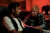 This image released by Universal Pictures shows Himesh Patel, left, and Ed Sheeran in a scene from 