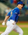 New York Mets pinch hitter J.D. Davis reacts as he rounds the bases after hitting a seventh-inning, three-run, home run during a baseball game against the Washington Nationals, Tuesday, May 21, 2019, in New York. (AP Photo/Kathy Willens)
