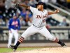 Detroit Tigers starting pitcher Gregory Soto winds up during the fourth inning of a baseball game against the New York Mets, Friday, May 24, 2019, in New York. (AP Photo/Kathy Willens)