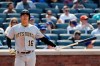 Pittsburgh Pirates' Jung Ho Kang, of Korea, reacts after striking out during the eighth inning of a baseball game against the New York Mets Sunday, July 28, 2019, in New York. (AP Photo/Frank Franklin II)