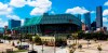 FILE - This Sept. 11, 2016 file photo shows a wide angle view of Minute Maid Park in downtown Houston. Major League Baseball has expanded its investigation into the Houston Astros after The Athletic website reported the team stole signs during home games in 2017 by using a camera positioned in center field. The report Tuesday, Nov. 12, 2019 quoted pitcher Mike Fiers, who played for the Astros that season, and three other unidentified people with the club. The Astros won the World Series that year — two sources told The Athletic that Houston used the system into the playoffs while another source said it ended before the postseason. (AP Photo/Juan DeLeon, file)