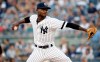 New York Yankees' Domingo German delivers a pitch during the first inning of a baseball game against the Toronto Blue Jays, Friday, July 12, 2019, in New York. (AP Photo/Frank Franklin II)