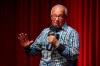 Cincinnati Reds Hall of Fame announcer Marty Brennaman speaks during a news conference to discuss beginning his final series before heading into retirement, Tuesday, Sept. 24, 2019, in Cincinnati. (AP Photo/John Minchillo)