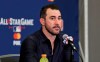 Houston Astros' Justin Verlander speaks during a news-conference, Monday, July 8, 2019, in Cleveland. Verlander will be the American League starting pitcher for the 90th All-Star Game played on Tuesday in Cleveland. (AP Photo/Tony Dejak)