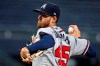 Atlanta Braves starting pitcher Kevin Gausman delivers during the first inning of the team's baseball game against the Pittsburgh Pirates in Pittsburgh, Wednesday, June 5, 2019. (AP Photo/Gene J. Puskar)